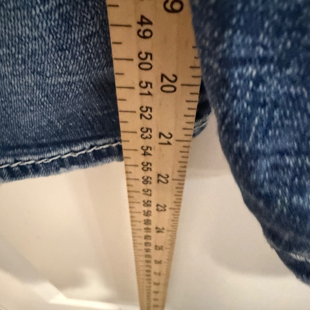 Rock Revival Womens Vien Capri Jeans Embellished Fleur De Lis Blue Size 32 - Picture 15 of 16